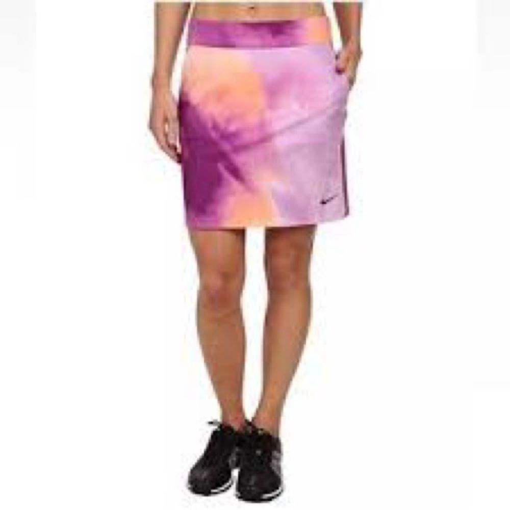 Women's Nike Tour Performance Tye Dye Golf Skirt  Pink/Purple/Peach Sz 4 MSP$70